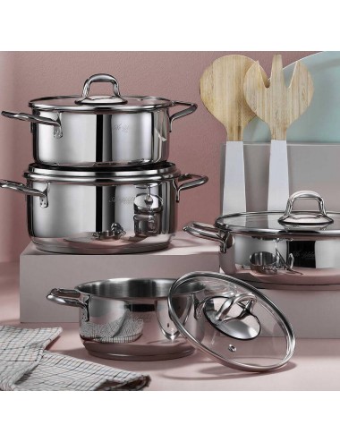 Aria 8 Parça Çelik Tencere Seti
