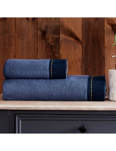  Oregon Maskülen Nakışlı Denim El ve Yüz Havlusu